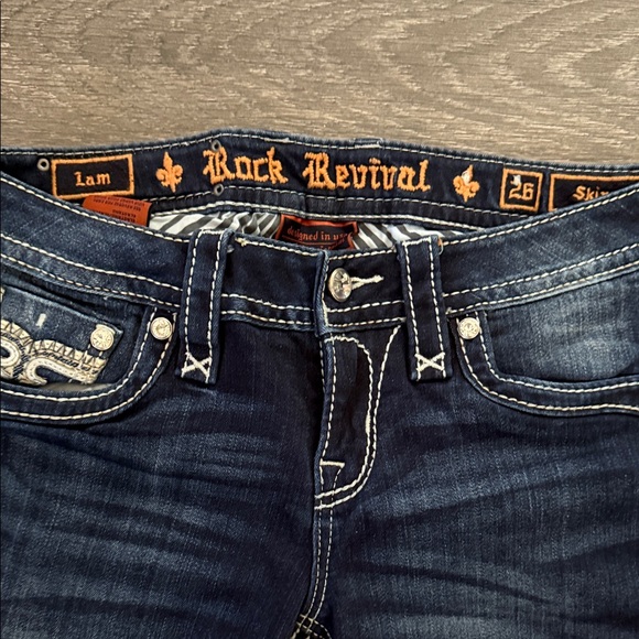 Rock Revival Women's Dark Blue Skinny Jeans - Picture 2 of 9